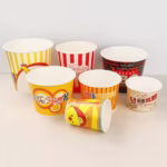 Fast Food Fried Chicken Bucket with Paper Lid - Image 5
