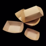Coated Kraft Paper Ship Box Boat Customization of Disposable Food Custom Cheap Wholesale Price Bread Paper Tray 230g Paper - Image 3