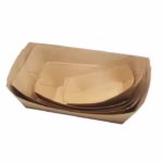 Coated Kraft Paper Ship Box Boat Customization of Disposable Food Custom Cheap Wholesale Price Bread Paper Tray 230g Paper - Image 2