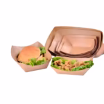 Coated Kraft Paper Ship Box Boat Customization of Disposable Food Custom Cheap Wholesale Price Bread Paper Tray 230g Paper