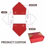 Custom Eco-Friendly Take Away Container Kraft Food Grade Lunch Box Food Takeout Packaging Box for Salad Sandwich Cake - Image 2
