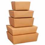 Custom Eco-Friendly Take Away Container Kraft Food Grade Lunch Box Food Takeout Packaging Box for Salad Sandwich Cake - Image 5