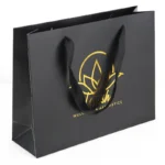 Custom Gilding Printing Luxury Thank You Gift Paper Bags with Handle – Image 4