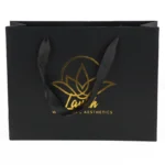 Custom Gilding Printing Luxury Thank You Gift Paper Bags with Handle – Image 6