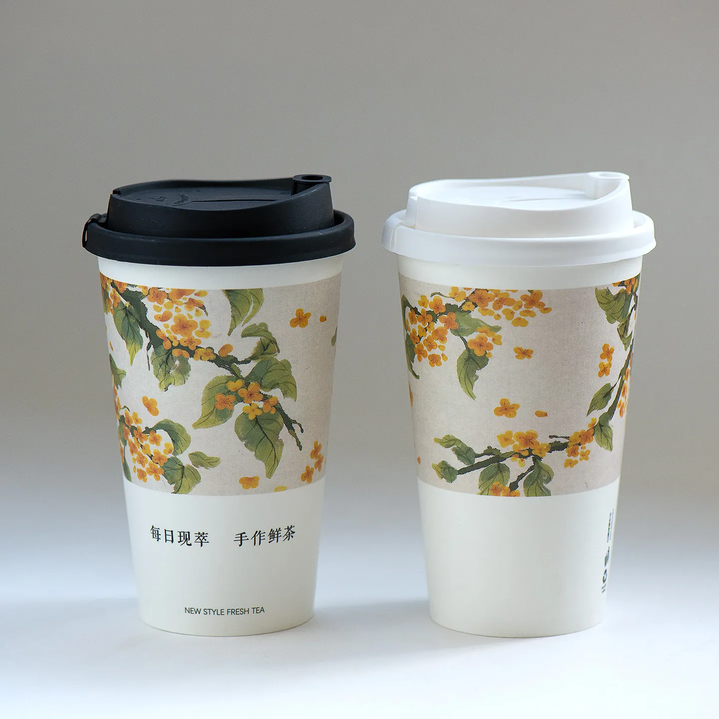 H05537f7fd1a14de0b91b8e9a67d7e9a2D.webp YBLPAK Traditional China Chic Single Wall Disposable Bubble Tea Paper Cups for Coffee Eco Friendly Custom Printed Bulk Wholesale - Image 1