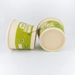 YBLPAK Customizable Biodegradable Single Wall Soup Bowls Food Grade Paper Ramen Cup Waterproof Stamping PE Coated Food Packaging - 画像 (2)