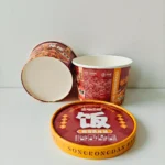YBLPAK 575mL Disposable Compostable Eco Friendly Paper Cups for Instant Rice Heat Resistant Waterproof Leak Proof Portable Bowls - Imagen 3