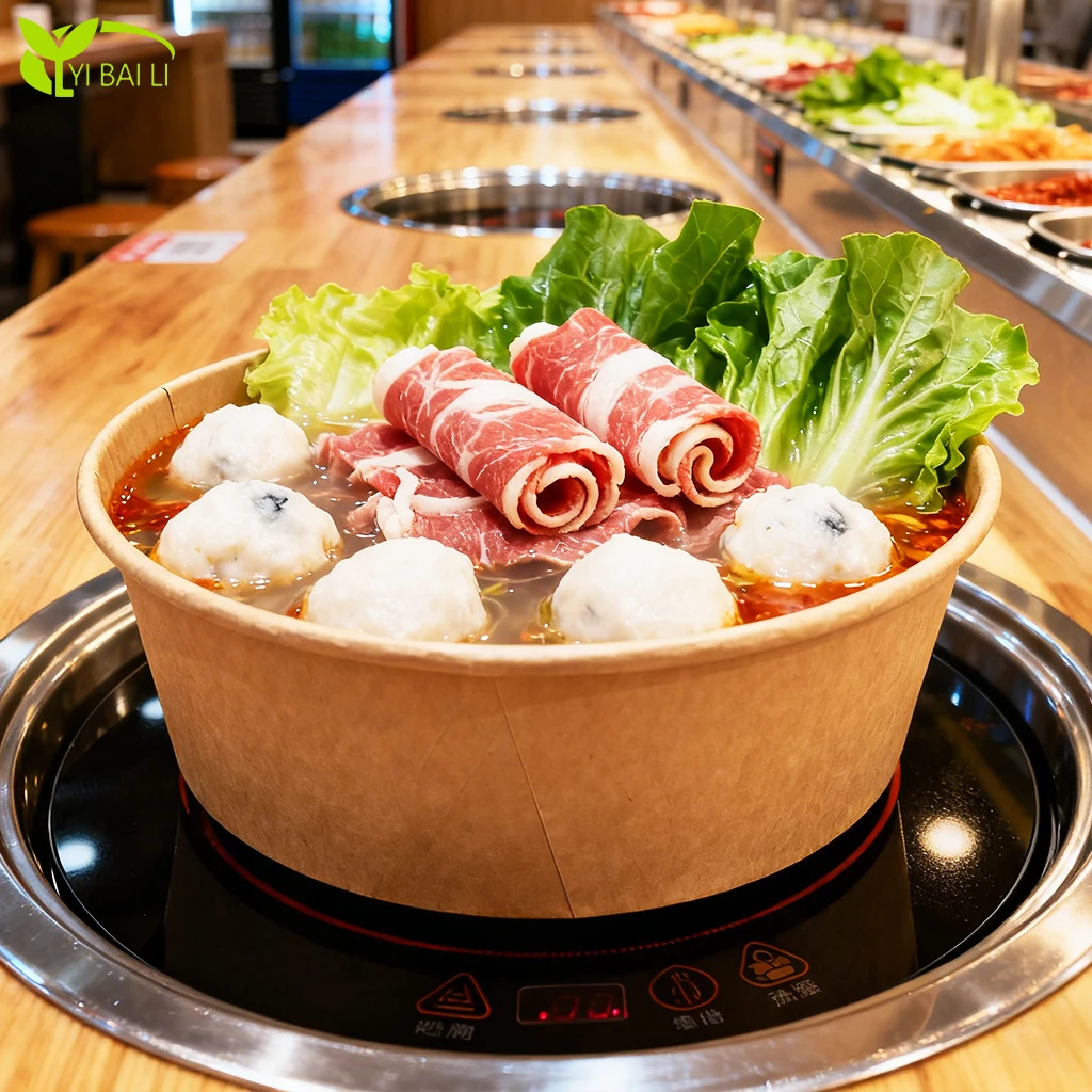 H0a3c95fcfdf941b0b72288e449d6f835v.webp Disposable Induction-Heatable Paper Bowl with PE Coating Custom Printed for Instant Noodle Ramen Hot Pot Self-Cooking – Image 1