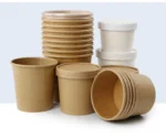 Disposable Hot No Added Pfas Paper Soup Cup with Paper Lid Soup Paper Bowl with Lid Eco Friendly Soup Cup - 画像 (4)