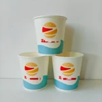 YBLPAK 370ml Chocolate Paper Cups Disposable Food Grade Eco Friendly Leak Proof Microwave Safe Custom Printed Takeaway Packaging