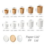 Disposable 8oz 12oz 16oz 24oz Paper Food Container Eco Friendly Take Away Food Snack Packaging Paper Soup Cups With Lids - Image 5