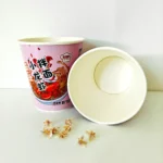 650ml Pink Double Wall Disposable Paper Cup for Instant Noodles Ramen Bowl | Waterproof Soup Container OEM Wholesale - Image 2
