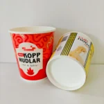 YBLPAK Eco Friendly 494ml Paper Noodle Cups PE Coated Disposable Double Wall Paper Food Containers for Instant Noodle Soup Ramen - Image 3