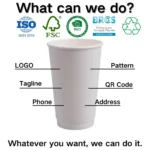 YBLPAK Custom Logo Printed Disposable Paper Coffee Cups 4oz-24oz Double Wall With Lid for Cafe Shop Restaurant Takeaway Beverage – Image 6