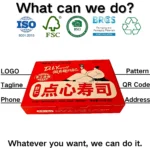 Xiamen Disposable Custom Logo Paper Sushi Boxes BPA Free Leakproof Fast Food Takeaway Packaging Eco Friendly Lightweight Storage - Image 6