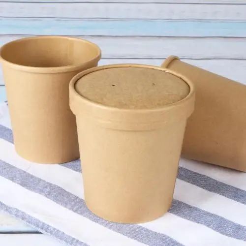 H20375529129847c1aaf9cee1476a293cP.webp Paper Soup Cup Take Away Eco-friendly China Disposable Cup Fast Food Packaging - Image 1