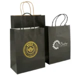 26*12*33 Custom Packaging Eco-friendly Colorful Custom Printing Retail Candy Wrapping Kraft Paper Bag With Handle - Image 3