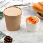 Disposable Fast Food Packaging Take Away Container Paper Soup Cup/ Paper Noodle Cup With Lid - 画像 (5)