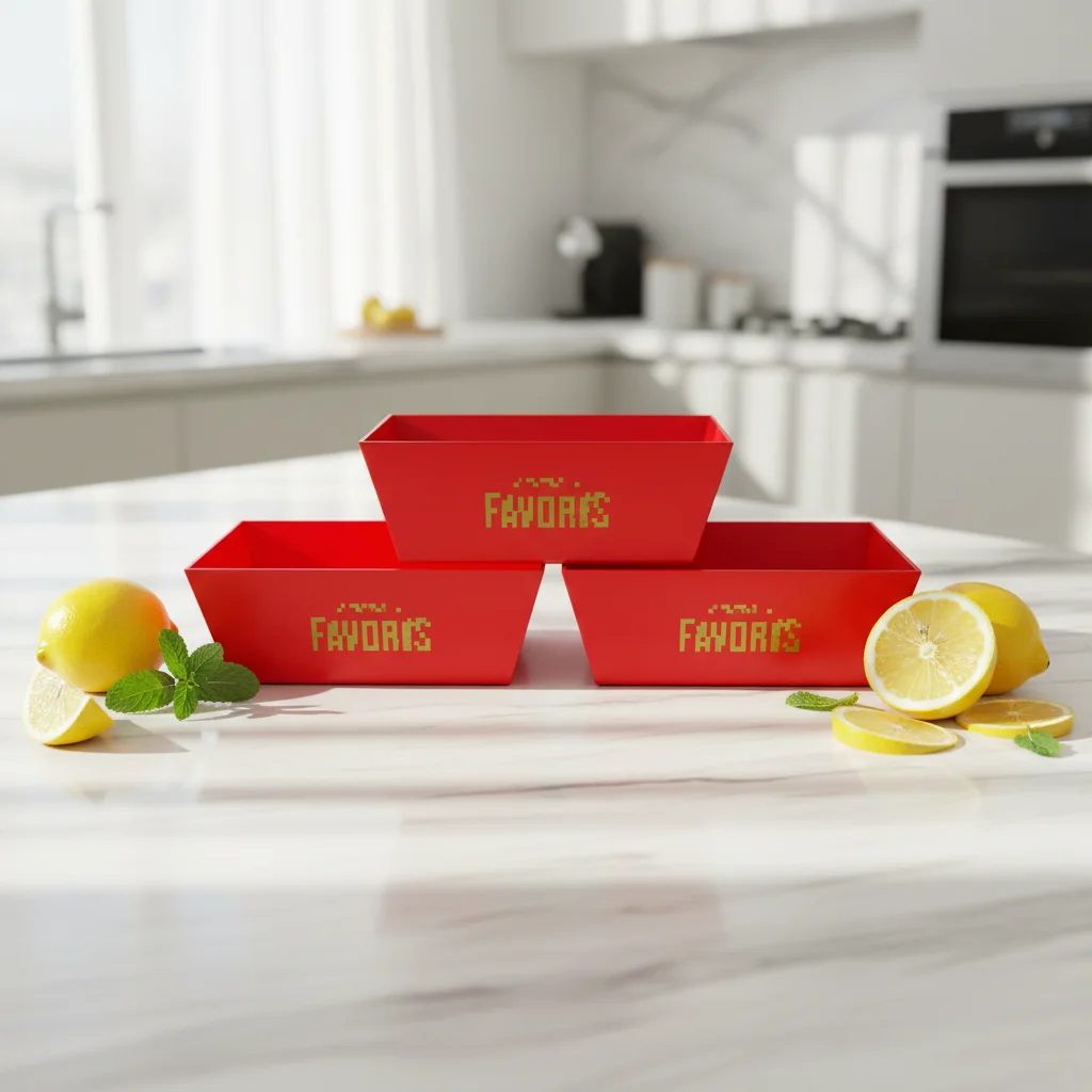 H24e74b2c55294fa694e5c42105a6c2acI.webp YBLPAK Custom Disposable Red Chocolate Take Away Box for Fried Chicken Sugar Candy Snack High End Paper Container Food Packaging – Image 1