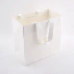 Custom Logo Cardboard Bolsas Apparel White Boutique Retail Carry Luxury Packaging Gift Paper Bag for Small Business - 画像 (5)