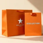 Custom Design Paper Bag With Ribbon Handle Luxury Clothing Shopper Bag for Packaging/Shoe/Shopping/Wedding Tote Bag - Imagen 2