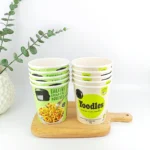 YBLPAK Customized Disposable Hot Ramen Noodle Cup with Sealing Film Paper Bowl Food Grade Leakproof Heat Resistant Microwaveable - 画像 (4)