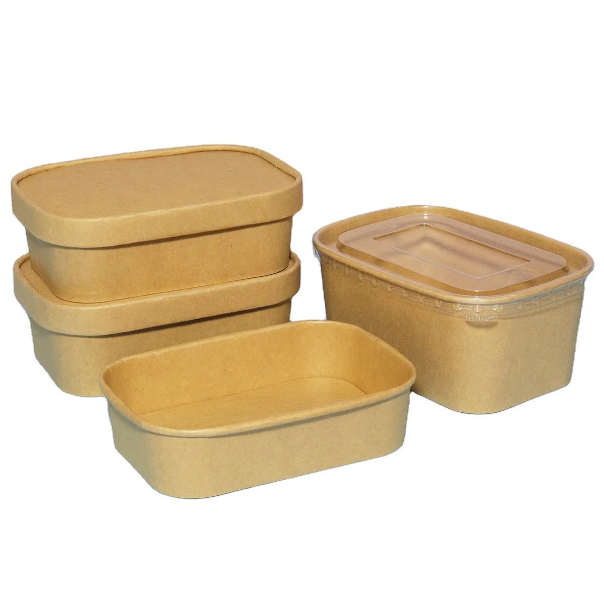 H2c66bf3e6ca74868a11b4d51a5510761z.webp Biodegradable Custom Printed Logo Disposable Black Paper Salad Bowl Round Bowl With PP PET Lid – Image 1