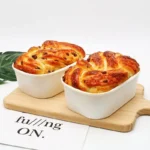 Xiamen Food Grade 1000ml Baking Bread Loaf Rectangle Paper Bowl Disposable Food Container Oven Safe Cake Tray for Bakery Kitchen