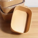 Xiamen 17oz 25oz 34oz Kraft Paper Food Bowls Eco Friendly Disposable to Go Container for Snack Lunch Bread Meal Prep Takeout Box - Image 3
