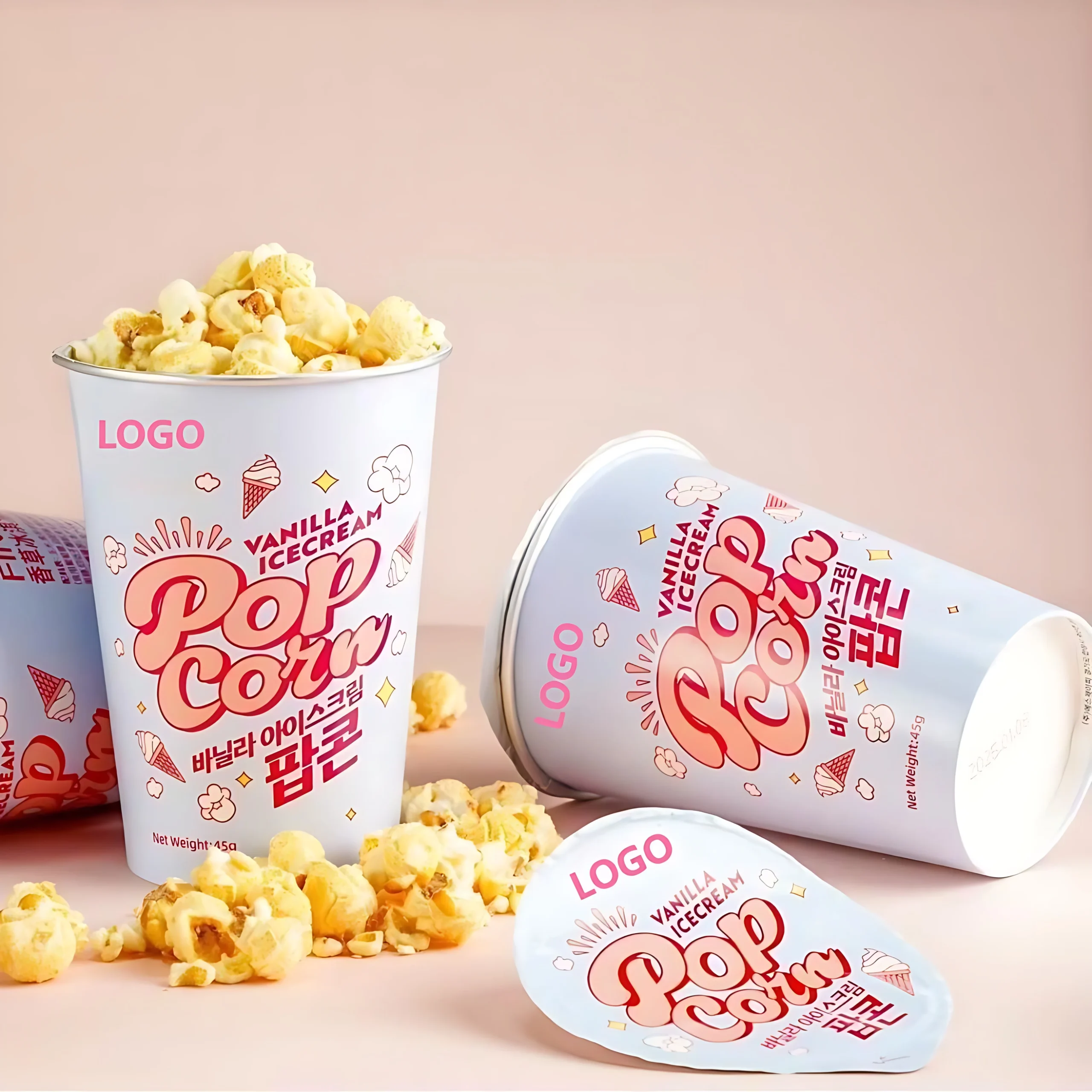 H338c4953e41b4611b631f796d69188c4n.webp Custom Printed Popcorn Cups 10-22oz Biodegradable Food-Grade Paper Popcorn Container With Lid Wholesale - Image 1