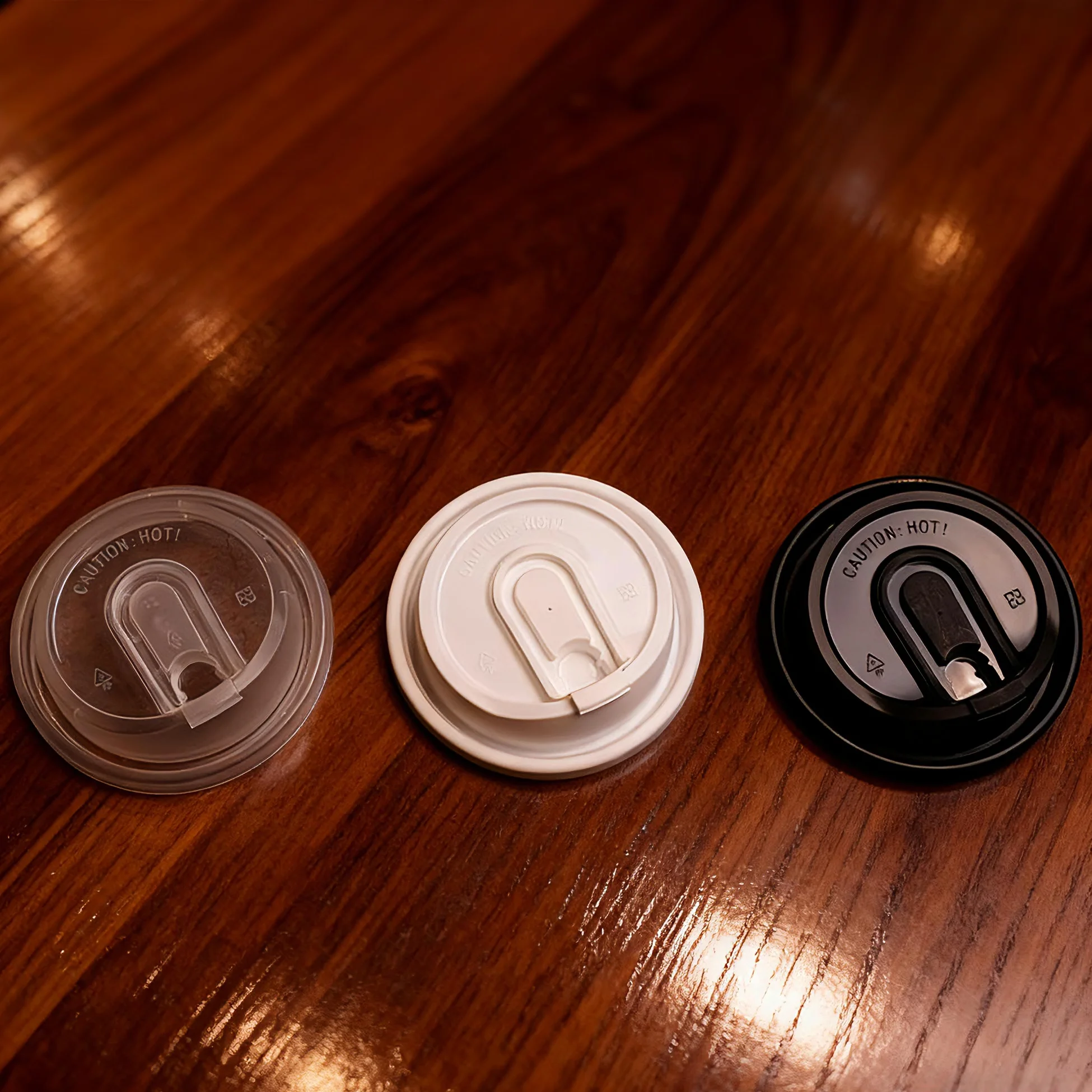 H35402f7db78042c0842e7b43608525dd3.webp 80mm 90mm U Shaped Injection Molded PP Plastic Lids for 8oz 10oz 12oz 16oz 20oz Coffee Boba Tea Cups Disposable Paper Cup Cover - Image 1