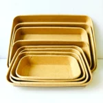 Xiamen Disposable Brown Kraft Paper Sushi Tray with Clear PET Lids for Takeaway Food Packaging with Japanese Style Rice Ball Box - Image 4