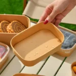 Xiamen Biodegradable Disposable Kraft Paper Salad Bowl with Lid Fast Food Takeaway Container for Soup Noodle Meal Snack Pet Food - Image 3