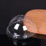 YBLPAK Hot Sale Clear Dome Lid Disposable PET Lids for Plastic/Paper Cup and Bowl Excellent Quality Plastic Cover with Wide Hole - Image 2