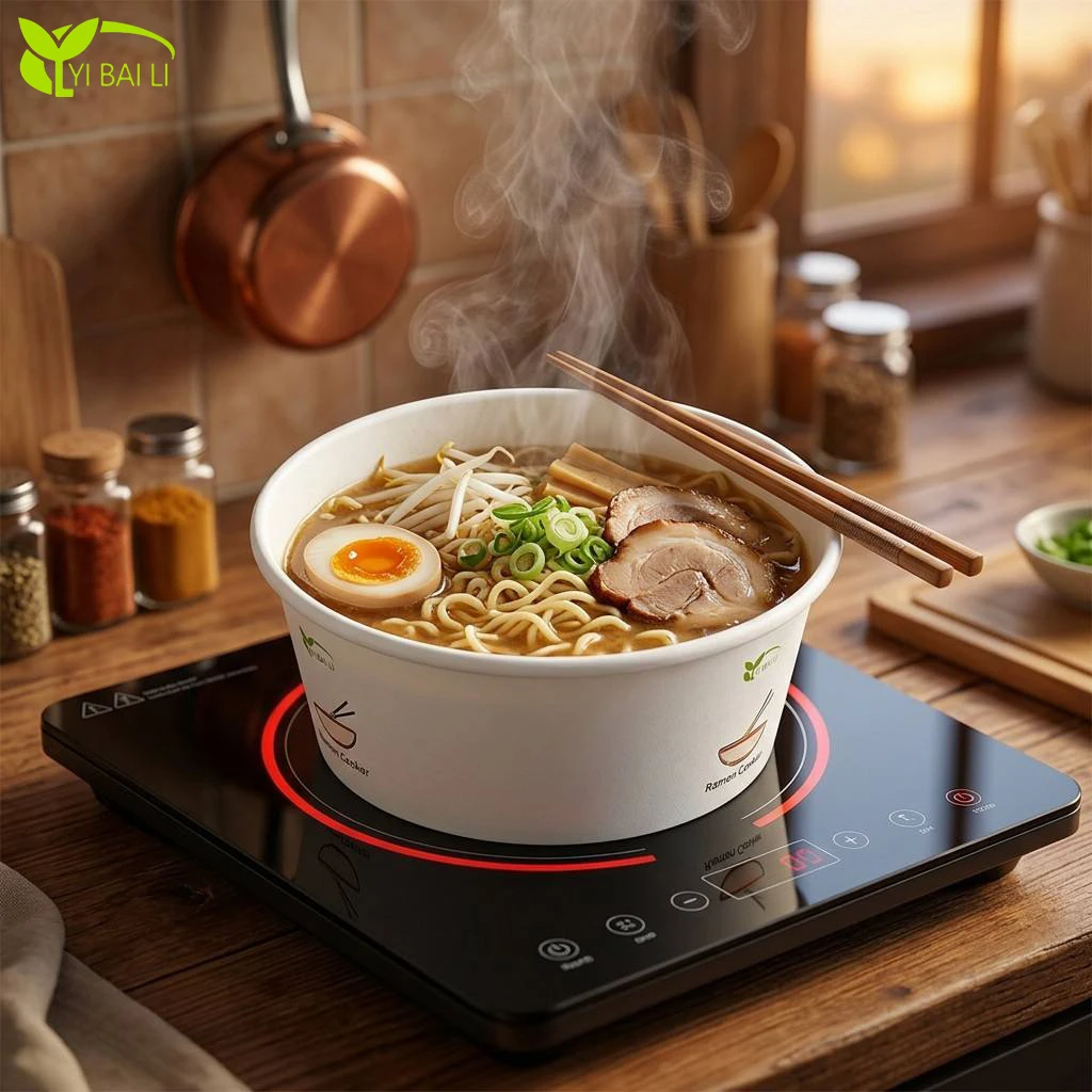 H3b26d11996594240940ef3df3451c18bF.webp Hot Sale Induction Heatable Kraft Paper Bowl for Home Office Salad Soup Convenient Self-Cooker Shop - 画像 (1)