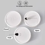 YBLPAK Custom Print 80mm 90mm Waterproof Eco-Friendly PE Coated White Paper Lids for Disposable Hot Coffee Soup Cups Paper Cover – Image 4