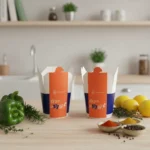 YBLPAK Recyclable Kraft Paper Takeaway Food Containers Eco Friendly Paper Pasta Cups Leak & Grease Resistant Lunch Boxes Takeout