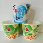 YBLPAK Factory Direct Double Wall Jello Paper Cups With Heat Seal Lids Disposable Cup Snack Packaging Container for Instant Food