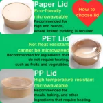Xiamen Insulated Food Container Wholesale With Lid White Cake Bowl Microwave for Salad Poke Lunch Meal Eco Friendly Custom Print – Image 3