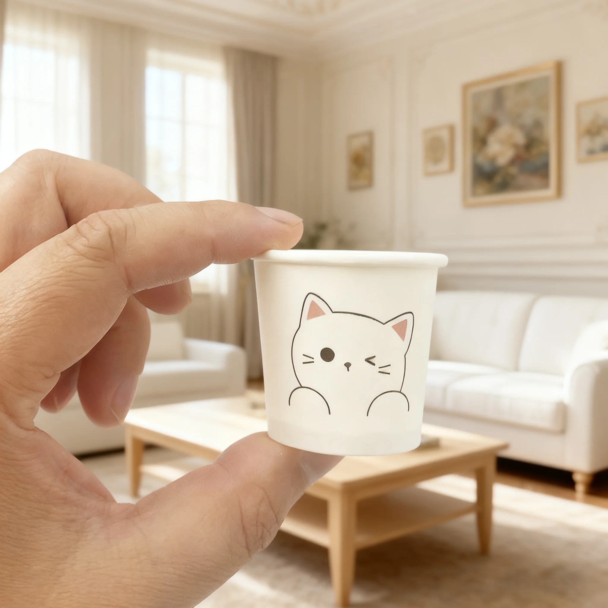 H47a39fee35d44827978464b2b8a49dec7.webp Xiamen Small Disposable Paper Bowls Microwavable Safe Sample Container Snack Cups Charcuterie Serving Cups for Portion Condiment - Imagen 1