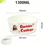 Hot Sale Induction Heatable Kraft Paper Bowl for Home Office Salad Soup Convenient Self-Cooker Shop - 画像 (2)