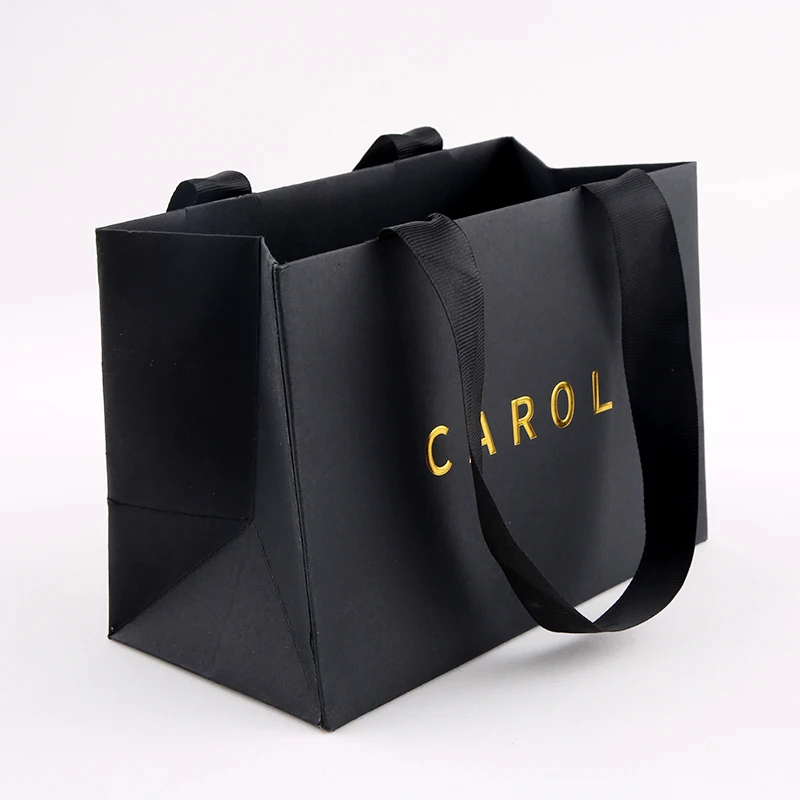 H4c9d75ca0b144814b551fe08b6d4ce35E.webp BTO Custom logo Christmas Luxury Black Gift Paper Bag Shoes Clothes Shopping Wedding Gift Paper Bags for Small Business - Image 1