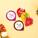 YBLPAK Colorful Embossed Heat Seal Aluminum Foil Lids for Plastic Cups Yogurt Ice Cream Oatmeal Noodle Food Packaging Disposable