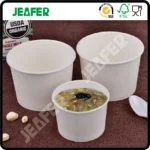 Disposable  Paper Cup  Packaging Food Container Kraft Paper Soup Cup with Lid - Image 5