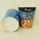 Disposable Double Wall Kraft Paper Instant Noodle Bowl with Microwave Safe PE Coating for Ramen Soup Takeaway - 画像 (3)