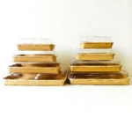 YBLPAK Eco-Friendly Biodegradable Disposable Takeout Containers for Street Food Snack & Sweet Treat Custom logo Paper Sushi Tray – Image 3