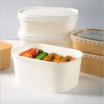 Disposable 500ml 750ml 1000ml 1300ml  Food Packing Rectangular Paper Containers Eco Friendly Square Paper Bowl - 画像 (4)