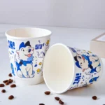 YBLPAK Double Wall Insulated PE Coated Cartoon Eco Friendly Heat Resistant Sustainable Recyclable Paper Cups for Coffee Milk Tea – Image 2