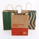 Wholesale Custom Luxury Craft Gift Brown White Packaging Bolsa De Papel Printed Shopping Bag Kraft Paper Bags with Your Own logo