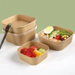 Wholesale Custom Printing Unique Competitive Round Salad Bowl Black Print Salad Bowls With Lid - 画像 (3)